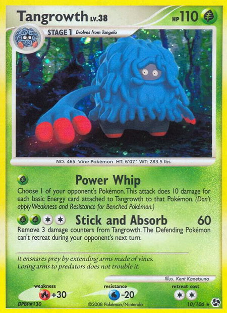 Tangrowth - Great Encounters Pokémon trading card