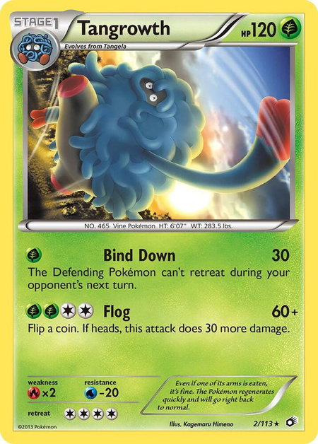 Tangrowth trading card from Legendary Treasures Tangrowth - Legendary Treasures Pokémon trading card