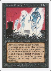 Animate Dead - Unlimited Edition (2ED) #93 - Uncommon Magic: The Gathering Trading Card