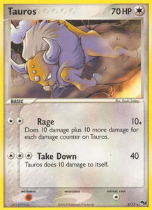 Tauros - POP Series 2 (POP) #005/017 - Rare Pokémon Trading Card