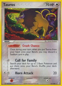 Tauros - Crystal Guardians (CG) #12/100 - Holo Rare Pokémon Trading Card