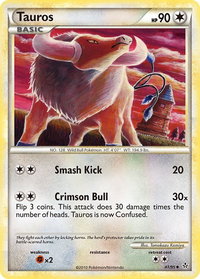 Tauros - Unleashed (UL) #41/95 - Uncommon Pokémon Trading Card