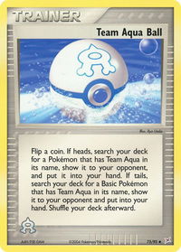 Team Aqua Ball - Team Magma vs Team Aqua (MA) #75/95 - Uncommon Pokémon Trading Card
