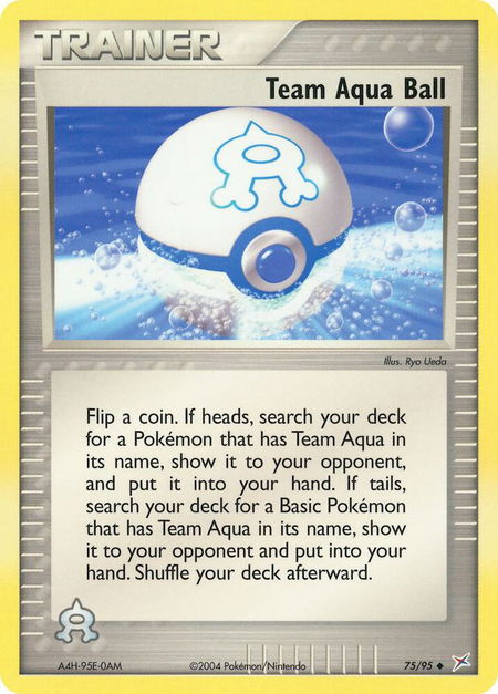 Team Aqua Ball - Team Magma vs Team Aqua Pokémon trading card