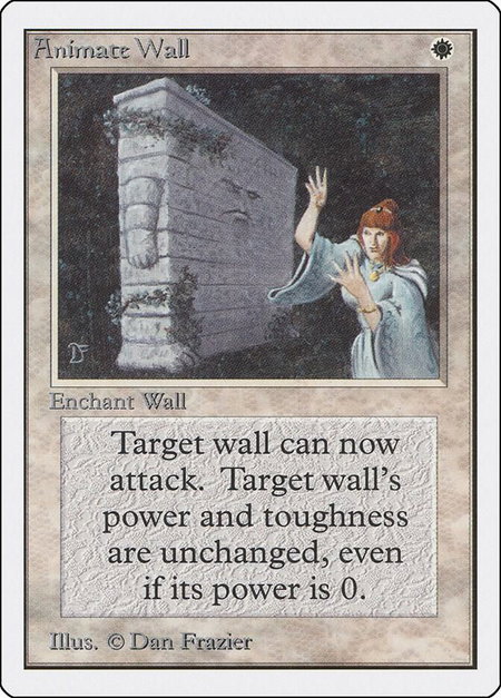Animate Wall - Unlimited Edition Magic: The Gathering trading card