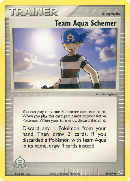Team Aqua Schemer - Team Magma vs Team Aqua Pokémon trading card