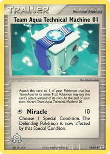 Team Aqua Technical Machine 01 - Team Magma vs Team Aqua (MA) #79/95 - Uncommon Pokémon Trading Card