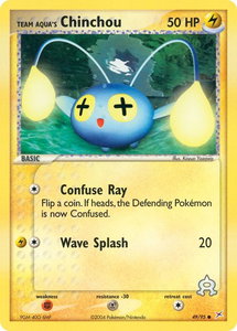 Team Aqua's Chinchou - Team Magma vs Team Aqua (MA) #49/95 - Common Pokémon Trading Card