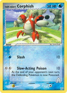 Team Aqua's Corphish - 51/95 - Team Magma vs Team Aqua (MA) #51/95 - Common Pokémon Trading Card