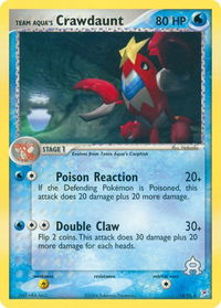 Team Aqua's Crawdaunt - 14/95 - Team Magma vs Team Aqua (MA) #14/95 - Rare Pokémon Trading Card