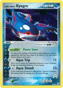 Team Aqua's Kyogre - Team Magma vs Team Aqua (MA) #3/95 - Holo Rare Pokémon Trading Card