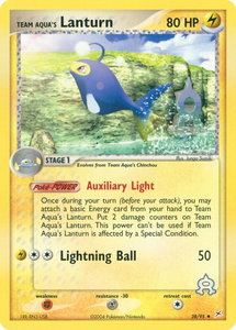 Team Aqua's Lanturn - Team Magma vs Team Aqua (MA) #28/95 - Uncommon Pokémon Trading Card