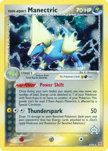 Team Aqua's Manectric - 4/95 - Team Magma vs Team Aqua (MA) #4/95 - Holo Rare Pokémon Trading Card