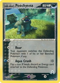 Team Aqua's Poochyena - 55/95 - Team Magma vs Team Aqua (MA) #55/95 - Common Pokémon Trading Card