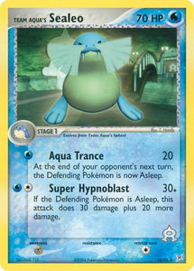 Team Aqua's Sealeo - 16/95 - Team Magma vs Team Aqua (MA) #16/95 - Rare Pokémon Trading Card