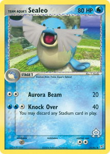 Team Aqua's Sealeo - 31/95 - Team Magma vs Team Aqua (MA) #31/95 - Uncommon Pokémon Trading Card
