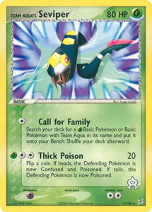 Team Aqua's Seviper - Team Magma vs Team Aqua (MA) #17/95 - Rare Pokémon Trading Card
