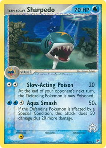 Team Aqua's Sharpedo - 18/95 - Team Magma vs Team Aqua (MA) #18/95 - Rare Pokémon Trading Card
