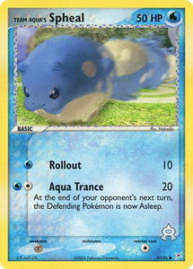 Team Aqua's Spheal - 57/95 - Team Magma vs Team Aqua (MA) #57/95 - Common Pokémon Trading Card