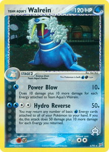 Team Aqua's Walrein - Team Magma vs Team Aqua (MA) #6/95 - Holo Rare Pokémon Trading Card