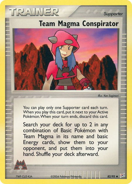 Team Magma Conspirator - Team Magma vs Team Aqua Pokémon trading card