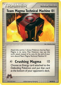 Team Magma Technical Machine 01 - Team Magma vs Team Aqua (MA) #84/95 - Uncommon Pokémon Trading Card