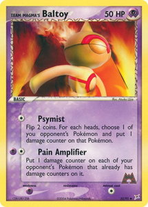 Team Magma's Baltoy - 32/95 - Team Magma vs Team Aqua (MA) #32/95 - Uncommon Pokémon Trading Card