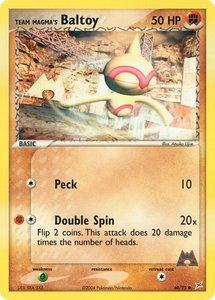 Team Magma's Baltoy - 60/95 - Team Magma vs Team Aqua (MA) #60/95 - Common Pokémon Trading Card