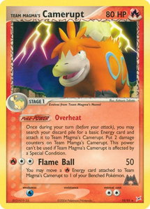 Team Magma's Camerupt - Team Magma vs Team Aqua (MA) #19/95 - Rare Pokémon Trading Card