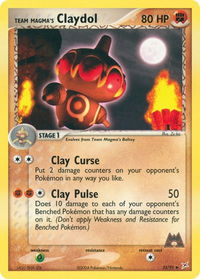 Team Magma's Claydol - 33/95 - Team Magma vs Team Aqua (MA) #33/95 - Uncommon Pokémon Trading Card