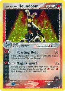 Team Magma's Houndoom - 10/95 - Team Magma vs Team Aqua (MA) #10/95 - Holo Rare Pokémon Trading Card