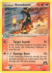 Team Magma's Houndoom - 34/95 - Team Magma vs Team Aqua (MA) #34/95 - Uncommon Pokémon Trading Card