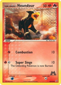 Team Magma's Houndour - 62/95 - Team Magma vs Team Aqua (MA) #62/95 - Common Pokémon Trading Card