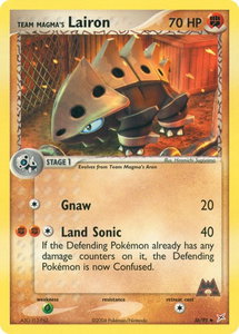 Team Magma's Lairon - 36/95 - Team Magma vs Team Aqua (MA) #36/95 - Uncommon Pokémon Trading Card