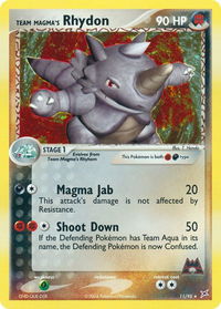 Team Magma's Rhydon - 11/95 - Team Magma vs Team Aqua (MA) #11/95 - Holo Rare Pokémon Trading Card