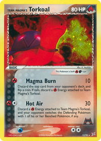 Team Magma's Torkoal - Team Magma vs Team Aqua (MA) #12/95 - Holo Rare Pokémon Trading Card
