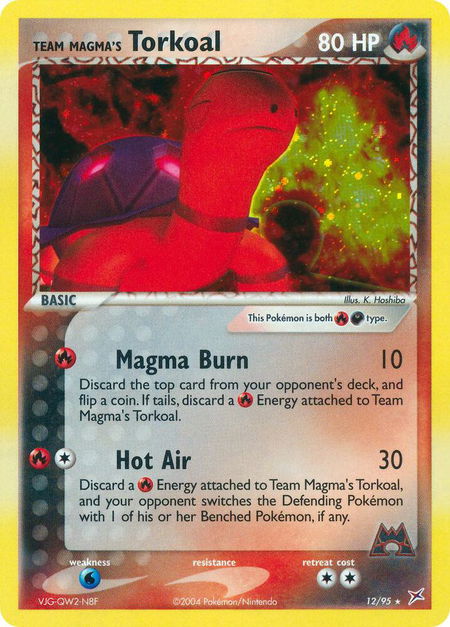 Team Magma's Torkoal - Team Magma vs Team Aqua Pokémon trading card