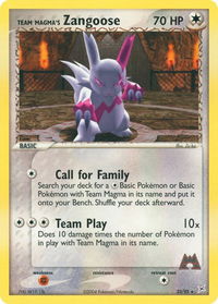 Team Magma's Zangoose - Team Magma vs Team Aqua (MA) #23/95 - Rare Pokémon Trading Card