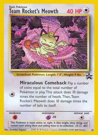 Team Rocket's Meowth - WoTC Promo (PR) #18/53 - Promo Pokémon Trading Card
