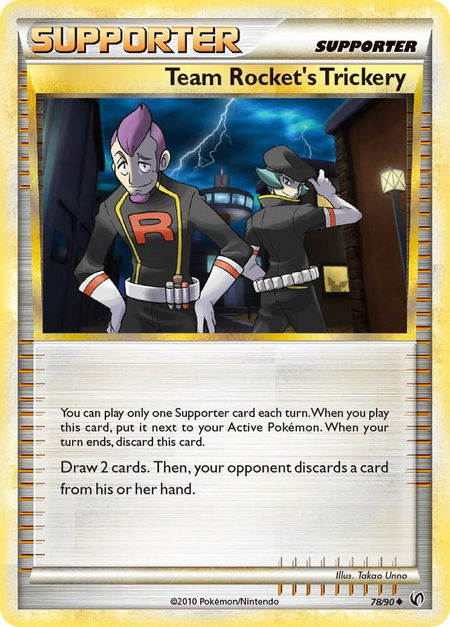 Team Rocket's Trickery - Undaunted Pokémon trading card