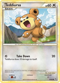Teddiursa - Unleashed (UL) #65/95 - Common Pokémon Trading Card