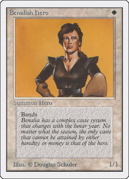Benalish Hero - Unlimited Edition Magic: The Gathering trading card