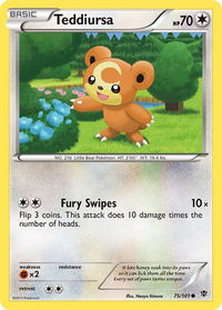 Teddiursa - Plasma Blast (PLB) #75/101 - Common Pokémon Trading Card