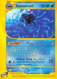 Tentacruel - Aquapolis (AQ) #038/147 - Rare Pokémon Trading Card