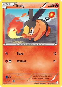 Tepig - Boundaries Crossed (BCR) #24/149 - Common Pokémon Trading Card