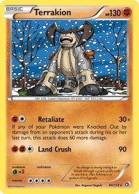 Terrakion - Legendary Treasures (LTR) #84/113 - Holo Rare Pokémon Trading Card