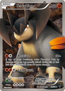 Terrakion (99 Full Art) - Noble Victories (NVI) #99/101 - Ultra Rare Pokémon Trading Card