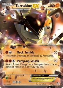 Terrakion EX - Dragons Exalted (DRX) #71/124 - Ultra Rare Pokémon Trading Card