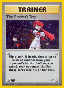 The Rocket's Trap - Gym Heroes (G1) #019/132 - Holo Rare Pokémon Trading Card
