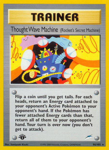 Thought Wave Machine (Rocket's Secret Machine) - Neo Destiny Pokémon trading card